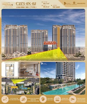 bán cc masteri trinity square tại nghĩa trụ, văn giang, hưng yên, giá siêu hời 3,25 tỷ, 45,6 m2