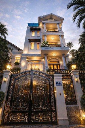 villa an phú, quận 2 300m2 4 tầng mặt tiền 5pn 6wc , karaoke , bida