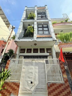 hẻm xe hơi - trường chính, p14, tân bình. giá 4tỷ930 cn 55,9m2(4,3x13m). 4tầng 5phòng, sổ riêng