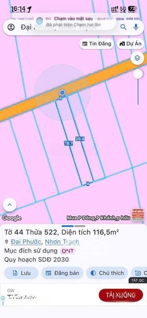 tin thật 100%, đất 117m2 full thổ đường bê tông sổ hồng riêng, giá thấp nhất nhơn trạch