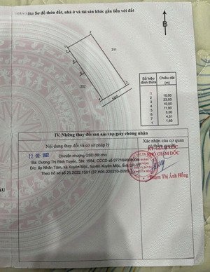 bán đất phước tân đường ô tô qua, mt = mh =10m, dt 230.3m2. chỉ 1.6 tỷ