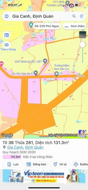 bán đất thổ định quán đồng nai giá rẻ