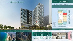căn studio diện tích 45.25m2 trực diện biển mỹ khê - time square