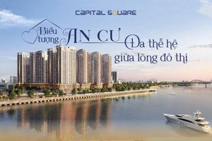 bán căn hộ trực diện sông hàn, cạnh vincom, melia vinpeal, 1pn 46m2 toà s4 capital square 3,7x tỷ