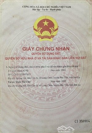 bán đất 10.000m2 có sổ đỏ ont xã tà xùa, bắc yên, sơn la, giá 2.1 tỷ, view đẹp hàng hot