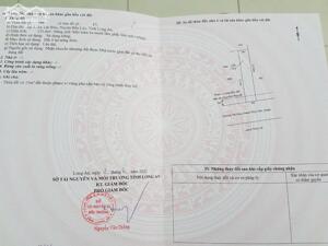 BÁN LÔ ĐẤT ĐẸP 135m2 TÂN BỬU – THANH PHÚ – BẾN LỨC, 3 tỷ 100tr, shr