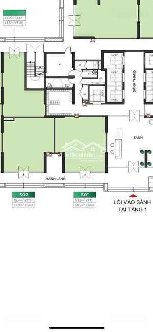 cho thuê chân đế tòa chung cư zurich 02 căn mặt sảnh căn 02