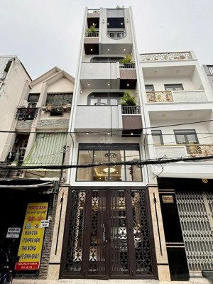 nhà mới 5 tầng (4 x 15m) - 60m2 - hẻm xe tải cmt8 phường 5 tân bình - tặng nội thất - 16,9 tỷ
