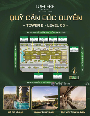 quản lý giỏ hàng độc quyền 79 căn tại lumiere midtown từ 1-2-3pn dành cho đầu tư hoặc ở đều rất tốt