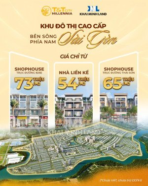 giỏ hàng nhà phố, biệt thự, cđt độc quyền t&t city millennia long hậu, ưu đãi siêu cao