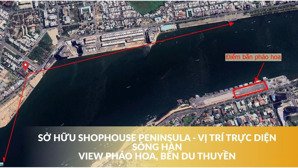 hot!! mở bán giá tốt khối đế peninsula 4 mặt tiền - vị trí trực diện sông hàn - sổ hồng lâu dài