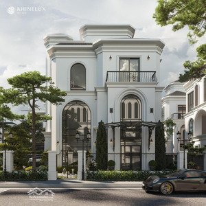 bán biệt thự đơn lập góc ngọc trai 295m², 2 mặt đường, đối diện vườn hoa & bể bơi 4 mùa