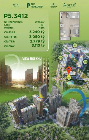 bán căn 1n+ tầng trung đẹp rẻ nhất thị trường, giá chỉ 60tr/m2