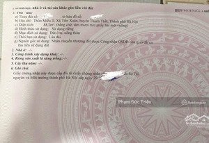 trả ngân hàng: bán gấp 85m2 full thổ ngay ngã 4 miễu - tiến xuân