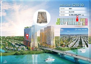 căn 1pn+ view pháo hoa, view sông toà s2 tầng 10. chỉ với 982tr sở hữu ngay. lh mai na 