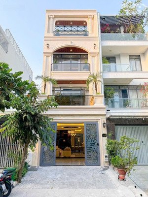 bán nhà phố mặt tiền kdc đức khải phú mỹ quận 7, gần metro hcm cần giờ - 5x18m 1 trệt 3 lầu sẵn sổ