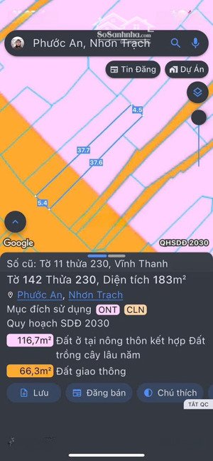 hót - tin thật 100% mặt tiền hùng vương vĩnh thanh, 183m2 khu dân cư sầm uất, gần 25c