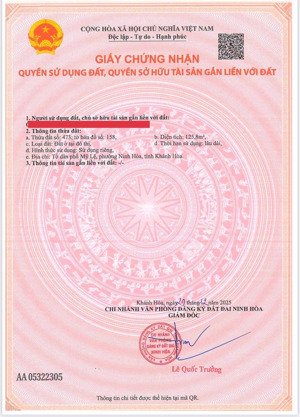 bán đất ninh đa, 870 triệu, 125.8 m2, view đẹp, pháp lý đầy đủ