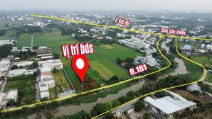 bán 2 lô đất liền kề mặt tiền đường 151(kênh cây xanh )xã bình mỹ củ chi, giá tốt nhất khu vực