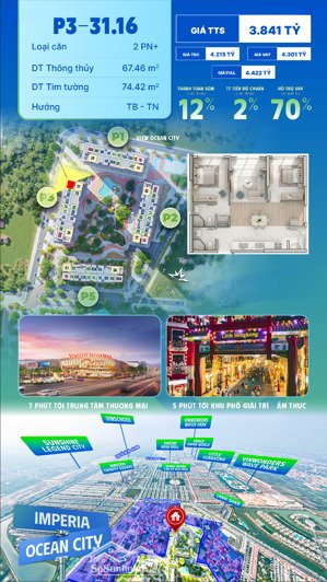 căn 2n + góc đông nam the parkland vhocp2 với đơn giá chỉ 56,9tr thanh toán siêu giãn