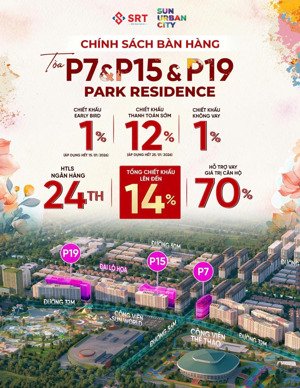 bán studio+ 30m² tòa p19, hướng nam, view đại lộ hoa, giá 1,2 tỷ