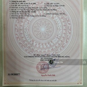 lô đất mặt tiền đường nguyễn sáng, sát 2 toà tháp đôi 25 tầng sun costa của sungroup