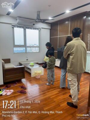 Cho thuê căn hộ chung cư Mandarin Hòa Phát Tân Mai, Hoàng Mai 65m2 2PN 1wc có đồ 11,5tr.