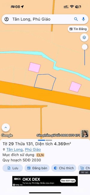 bán đất mặt tiền đường tạo lực bắc tân uyên - phú giáo - bàu bàng