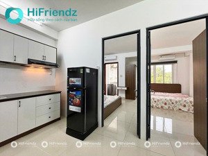 căn hộ 2 phòng ngủ 1 phòng khách + bếp bancol full nội thất