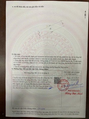 bán nhanh lô full thổ cư 439m2, mặt tiền 9,85m thôn xoan, yên bài, ba vì