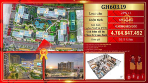 2pn+ 69m2 đối diện vincom giá tốt