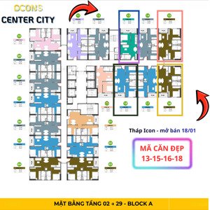 bcons center city - giữ chỗ căn đẹp tháp icon mở bán 18/01 trả trước 5% ngưng đến gần cuối năm 2026