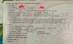 bán nhanh nhà 3 lầu diện tích đất 125m2 hẻm 27 phường bình an, quận 2 giá tốt