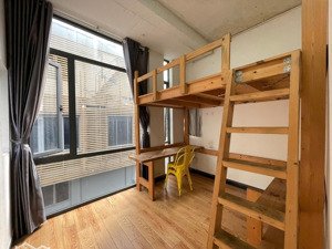 cho thuê căn hộ duplex cửa sổ lớn có thang máy nội thất cơ bản ở trần hưng đạo, quận 5