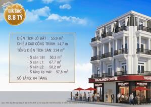 BÁN NHÀ GÓC 13.57M MẶT TIỀN - TRƯC DIỆN CHỢ CÁI VỒN