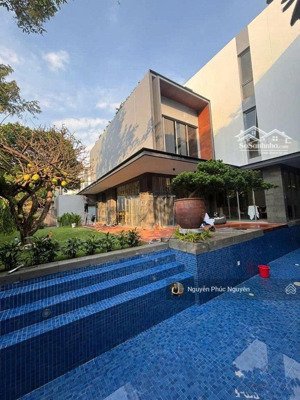 cho thuê villa 145b nguyễn văn hưởng p.thảo điền q2 dt 25x30m hồ bơi 100m² trệt 2 lầu 7pn giá 200tr