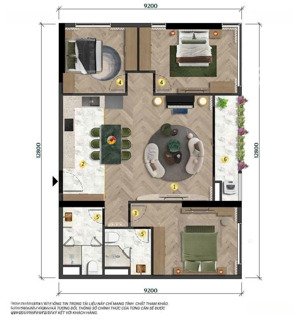 căn góc 3pn diện tích 113m2 toà the charm - charmora city - sun nha trang