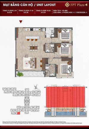 bán căn hộ 3pn+ fpt plaza4 - giá gốc từ cđt - không qua trung gian