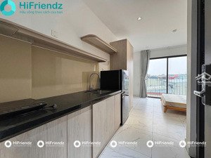 căn hộ studio mới 100%, full nội thất, có ban công thoáng mát