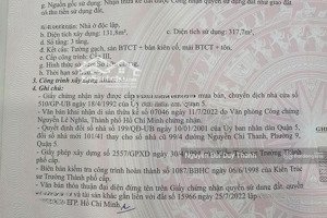 bán nhà góc 2 mt 101/41 nguyễn chí thanh, p.9, q. 5 diện tích: 8.85 20m gía 31 tỷ