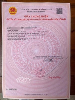 đất dx043 phú mỹ, dt 4,5x18.7 (60mtc) giá 2tỷ950