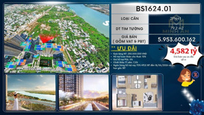 căn góc hiếm 2pn+2wc view hoa hậu sông đồng nai the beverly solari tòa bs16