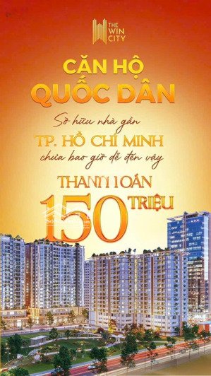 chỉ 150tr sở ngay căn hộ tặng full nội thất, trả chậm 36th, không lãi suất