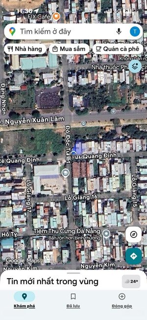 chính chủ bán lô góc ngã tư đường đô đốc tuyết - lê quang định 141.9m2 hoà xuân, cẩm lệ đà nẵng