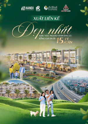 liền kề đẹp nhất ngoài vành đai 3.5 - kđt bắc an khánh, giá chỉ từ dưới 15 tỷ/căn