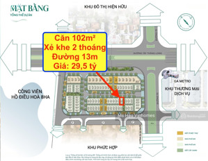 bán nhanh căn liền kề vip 102m2 xẻ khe 2 thoáng siêu đẹp giá 29,5 tỷ jade lake tây thăng long