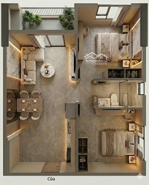 sang nhượng căn hộ 2pn 2wc thiên quân marina plaza cần thơ, tầng cao, giá thấp hơn chủ đầu tư