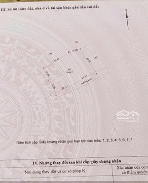 tiềm năng sinh lời cao. vị trí cạnh ủy ban diện tích 1.504m2. 400m thổ cư, mặt tiền 50m .