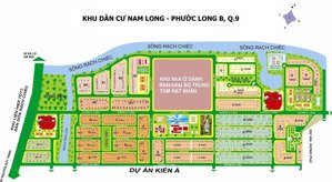bán lô đất biệt thự đường d1 - 25m, kdc nam long, phước long b, quận 9, tp.hcm