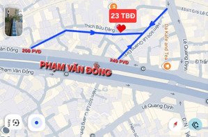 mặt tiền đường 7m số 23 thích bửu đăng , phạm văn đồng p1 gv - 58m2- 3 lầu